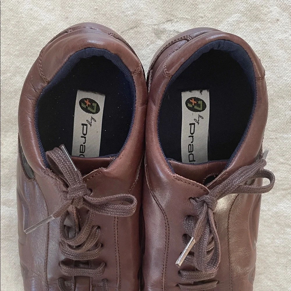 Prada Montecarlo Re-Edition 2005 Brown Leather Unisex Sneakers - Picture 5 of 12